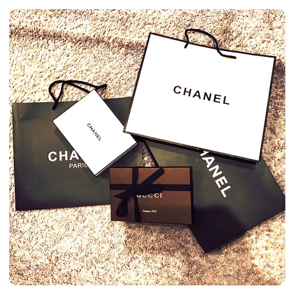 Chanel bags, wallet size boxes Gucci & Chanel