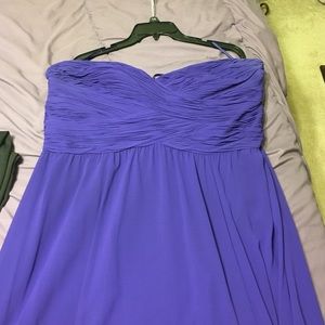 Purple evening gown