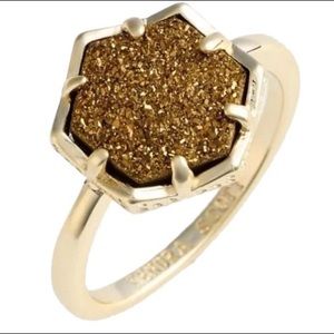 Kendra Scott Gold Drusy Ring