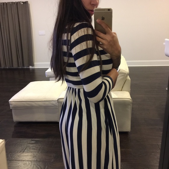 1 LEFT! Nautical Stripe Dress - Picture 3 of 3