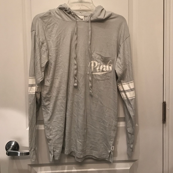 Light Grey Hooded Campus Tee