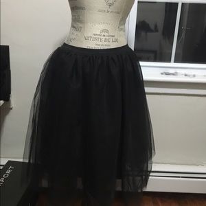 Black tulle skirt