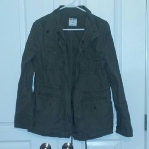 Old Navy Military Jacket Olive Green, Cotton