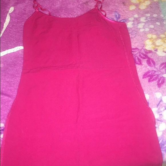 magenta spaghetti shirt
