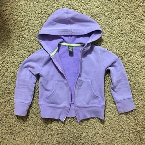 Toddler's zip up hooded sweatshirt