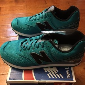 NEW BALANCE LIFESTYLE TEAL WHITE MEN's SNEAKERS