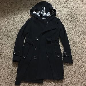 Woman's black pea coat