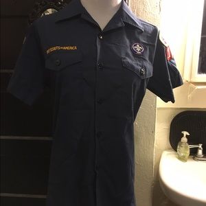 Boy Scouts blue shirt sz youth boys large