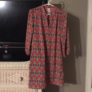 Chevron print dress
