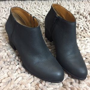 Real leather ankle boots