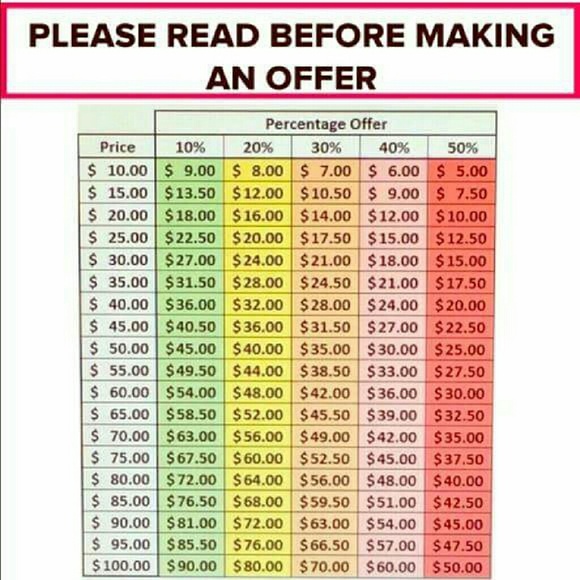 REASONABLE OFFERS ARE ALWAYS CONSIDERED!