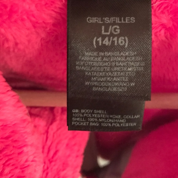 Girls Large(14/16) North Face fuzzy jacket - Picture 2 of 4
