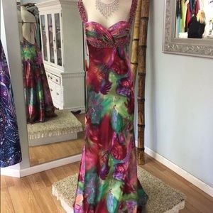 Faviana gown with beading