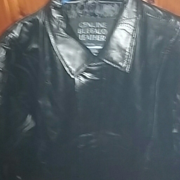 Genuine BUFFALO LEATHER JACKET (M) - Picture 4 of 4
