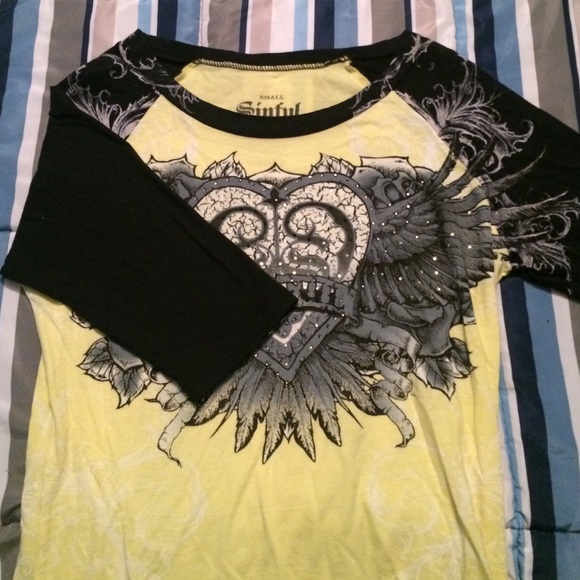 3/4 Sleeve Sinful Shirt