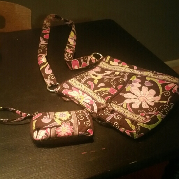 Vera Bradley Purple Punch Crossbody& wallet