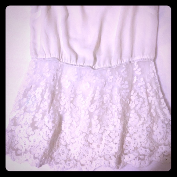 Lace peplum