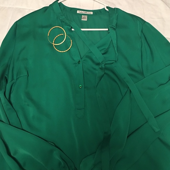 NWOT Green Blouse