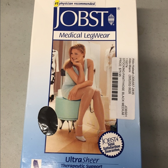 NWT Jobst black varicose veins pantyhose.