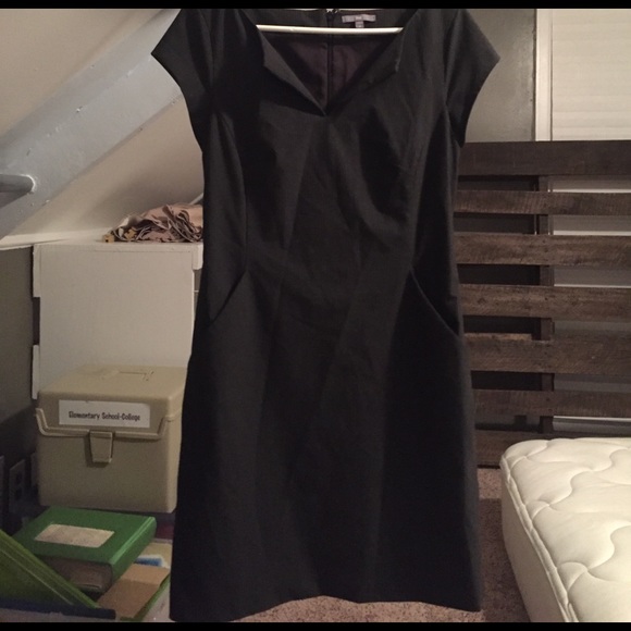 GAP Dresses & Skirts - 🕶GAP Dark Charcoal and White Pinstriped Dress