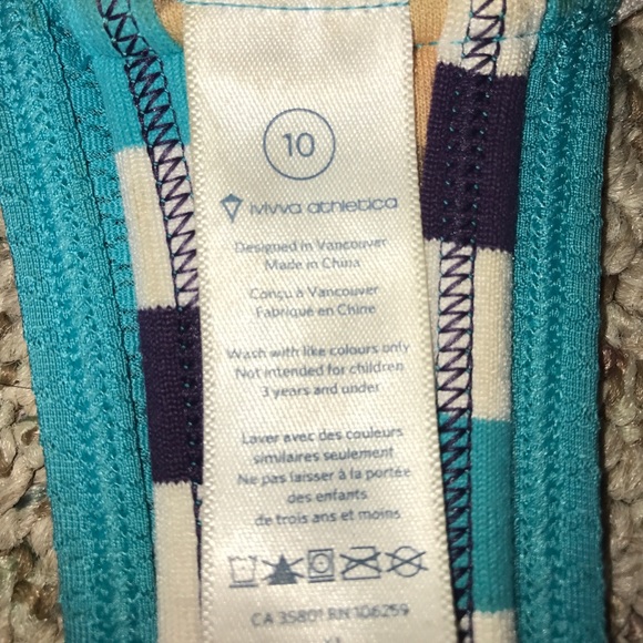 Girls Double Dutch Ivivva tank size 10 - Picture 2 of 3