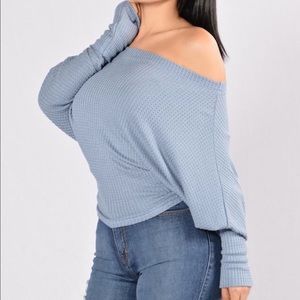 Off the shoulder sweater