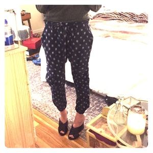 Ulla Johnson navy cargo harem pants
