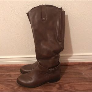 Tall brown boots