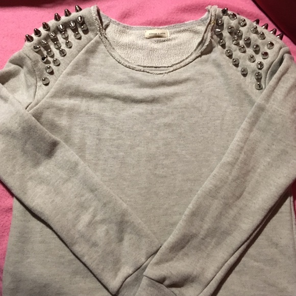 Urban Outfitters Tops - Silence + Noise Studded Grey Sweatshirt
