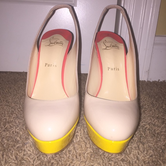 Nude/mult140 Christian Louboutin Bianca slingback