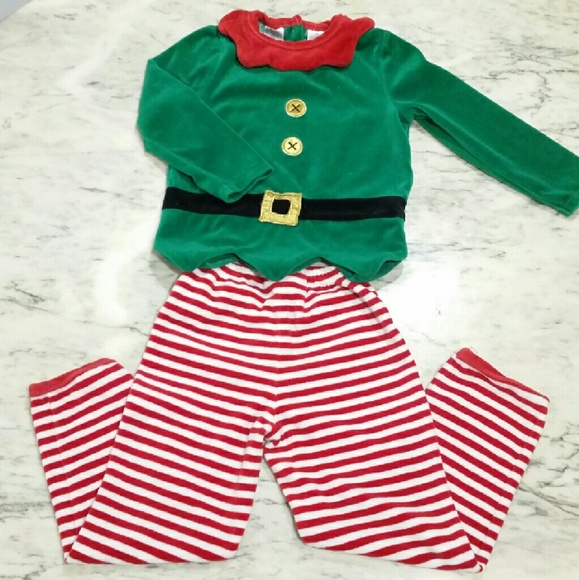 Christmas Holiday Elf Suit Costume Set 4T