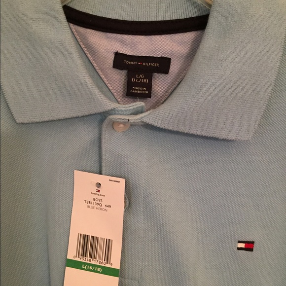 New Boys / Teens XL Tommy Hilfiger Polo Shirt - Picture 2 of 2