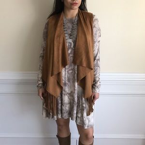 🔴 Brown suede vest