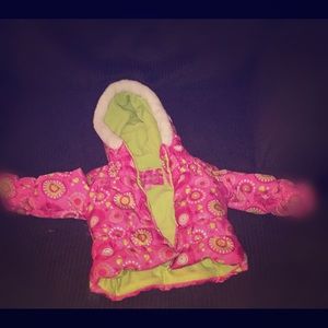 Little Girl's Printed Puffer Coat, 3T