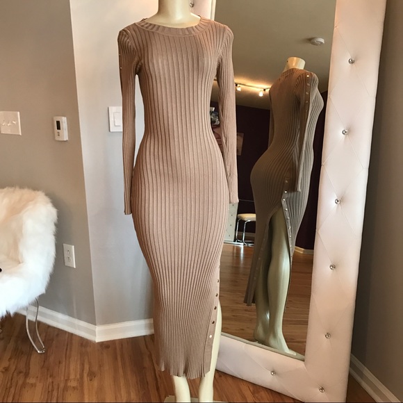 Midi Sweater Bodycon Dress - Picture 5 of 7