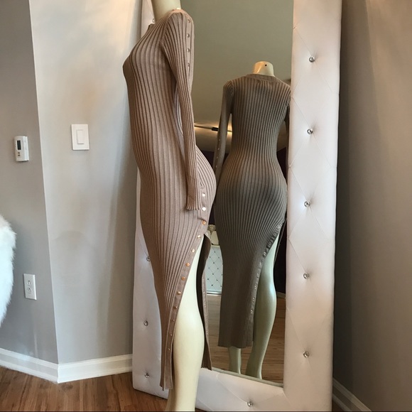 Midi Sweater Bodycon Dress - Picture 6 of 7