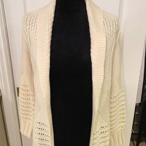 Banana republic off white cardigan size m