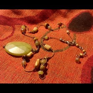 Talbot's Nature Beaded Necklace. 19"+ 3" Ext. NICE