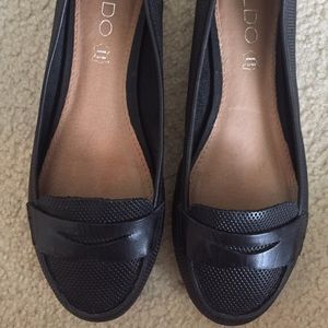 Aldo penny loafer flats - worn once!