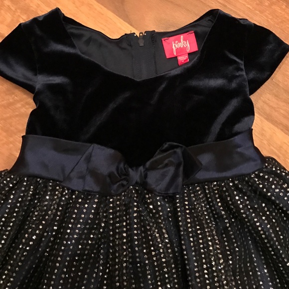 👸🏻Navy Blue Girl's Formal Dress - Picture 2 of 3