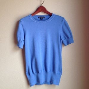 Brooks Brothers short sleeved blue sweater