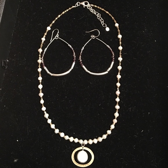 Silpada Necklace and Loop Earrings Bundle!!
