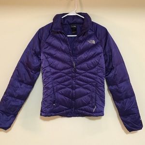 Women's royal blue North Face Puffer jacket