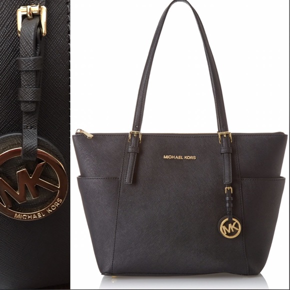 Michael Kors Handbags - Authentic Michael Kors Jet Top Zip Tote+FREE GIFT