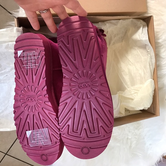 UGG Mini Brigette Bow limited edition boots sz 10 - Picture 4 of 4