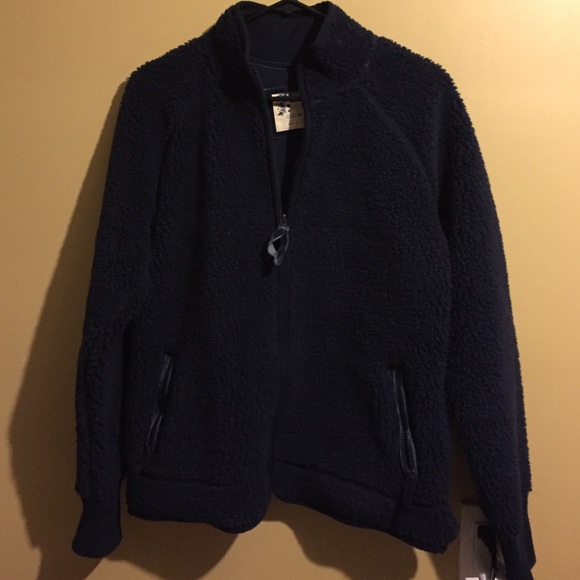 Old Navy fuzzy zip up jacket.