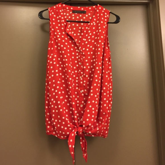 The Limited White Polka Dot Shirt