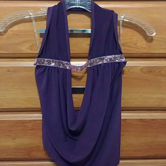 Purple "Club" Halter top