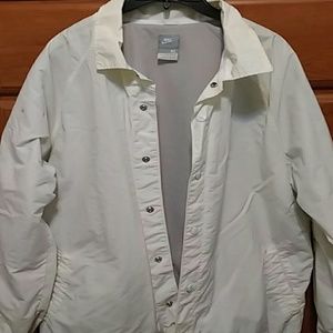 White Nike Rain Jacket