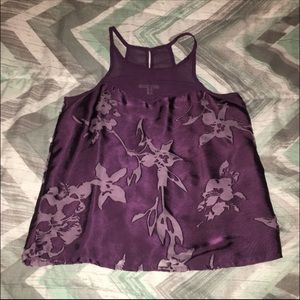 American Eagle Satin Flower Tank